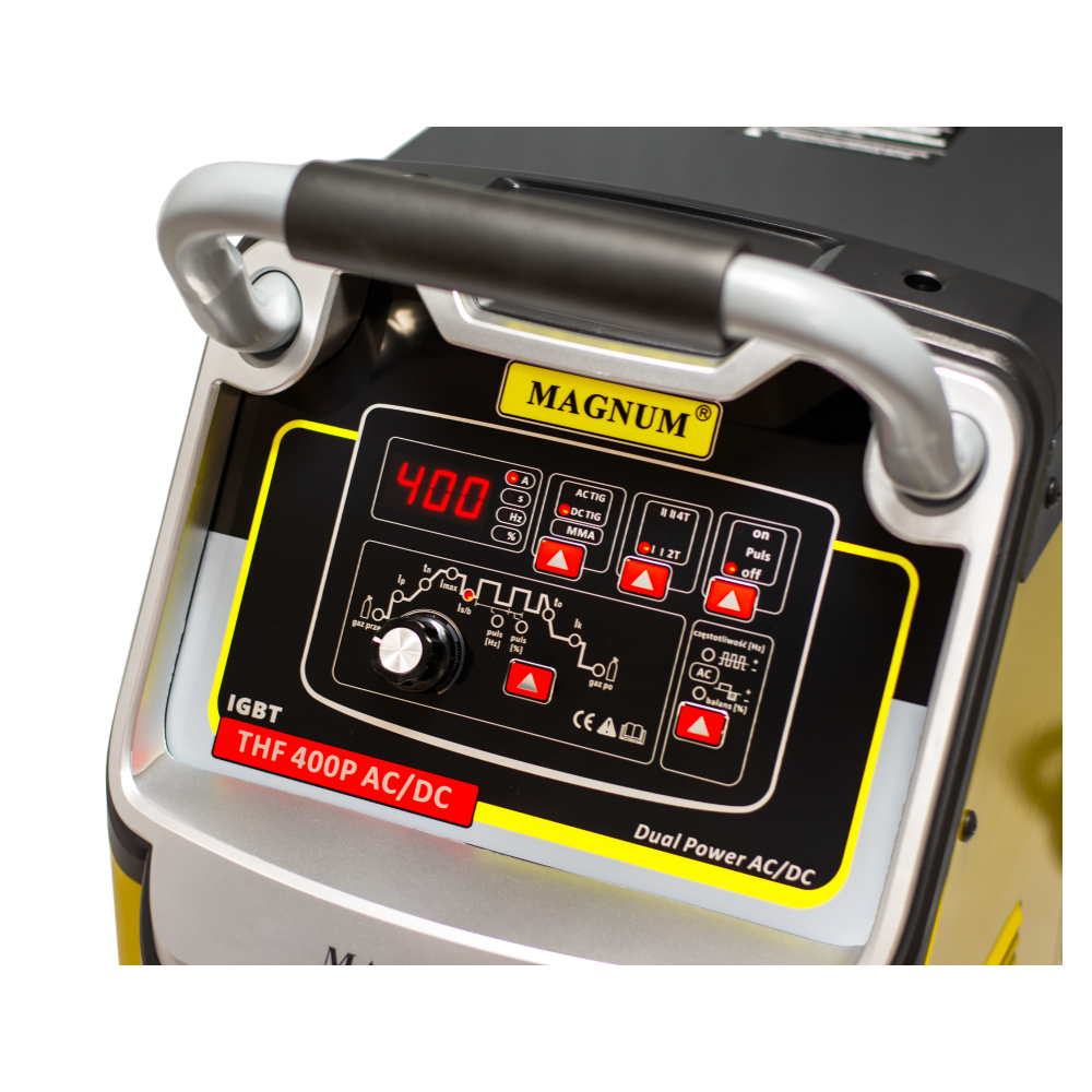 Spawarka Magnum TIG THF 400 Puls AC/DC Dual Power - zestaw wodny - U I THF400P W8 V2-G - Magnum - 7