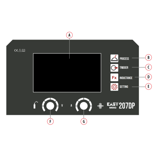 Spawarka Spartus EasyMIG 207 Dual Pulse - zestaw - EASYMIG207DP-PAK-24-3-G - Spartus - 10