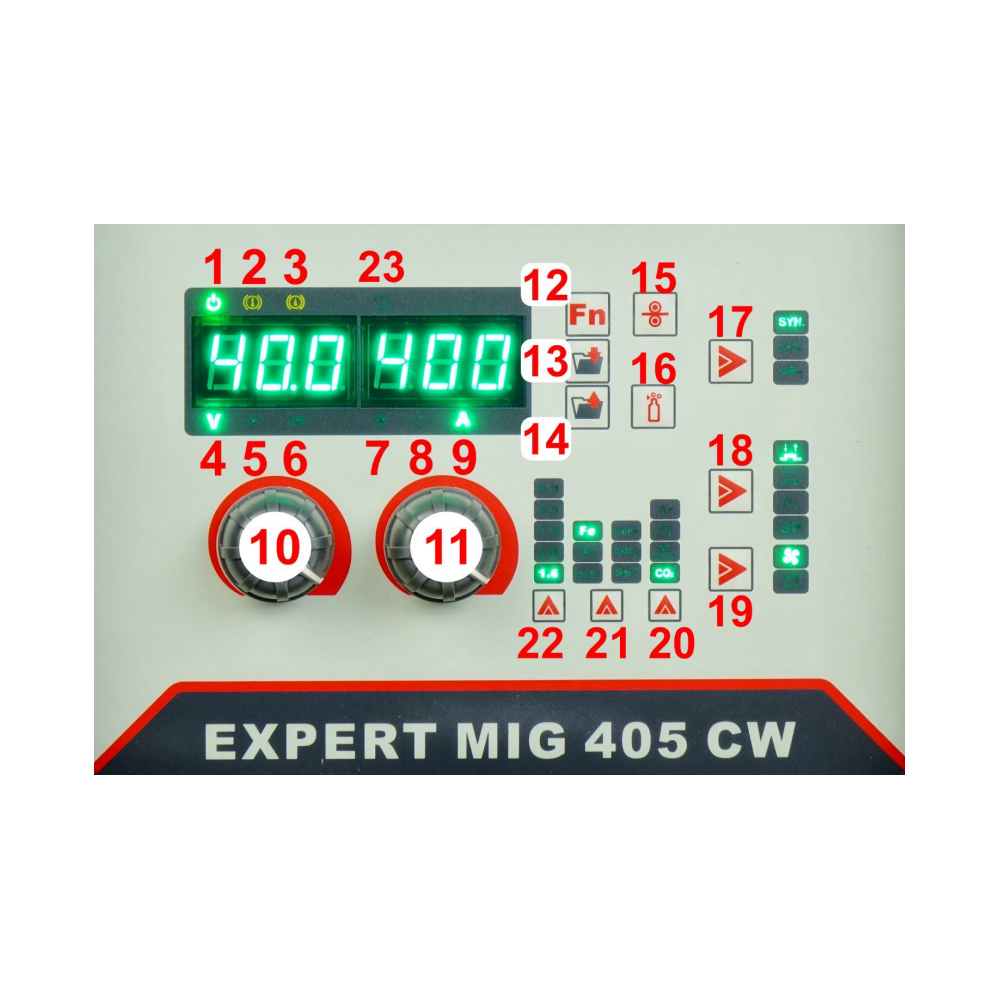 Spawarka Ideal Expert MIG 405 Compact Synergic - zestaw wodny - EXMIG405CW-G - Ideal - 8