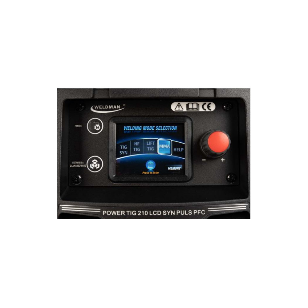 Spawarka Weldman Power TIG 210 AC/DC LCD Synergic Puls PFC - zestaw - 104 413-G - Weldman - 6