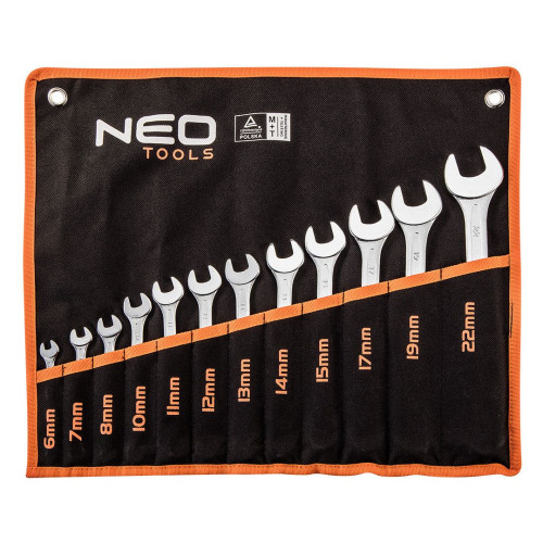 Klucze płasko-oczkowe Neo Tools 6-22 mm 12 el. CrV - 09-752 - NEO Tools - 1