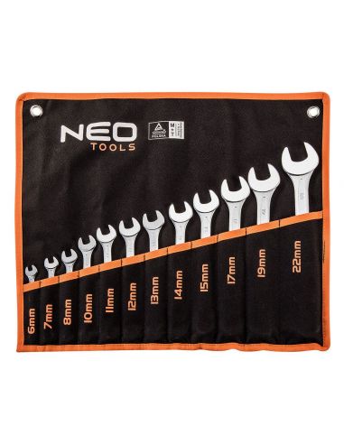Klucze płasko-oczkowe Neo Tools 6-22 mm 12 el. CrV - 09-752 - NEO Tools - 1