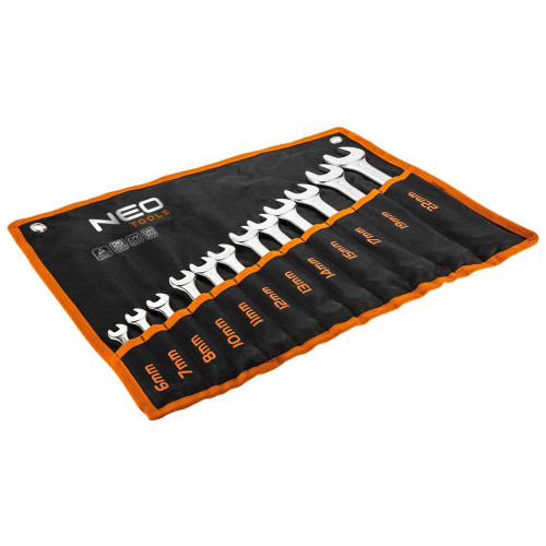 Klucze płasko-oczkowe Neo Tools 6-22 mm 12 el. CrV - 09-752 - NEO Tools - 1 2
