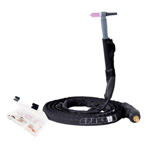 Uchwyt spawalniczy giętki Spartus ProFlex TIG 155F (SP9-70°) / 4 m (wtyk SK35) - SPP155FA-4-SW1F-U-1BEZ - Spartus - 1