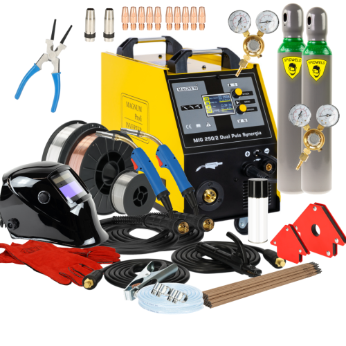 Spawarka Magnum MIG 250/2 Dual Puls Synergia - zestaw - U MI 250/2 AUTO DPS-G - Magnum - 2