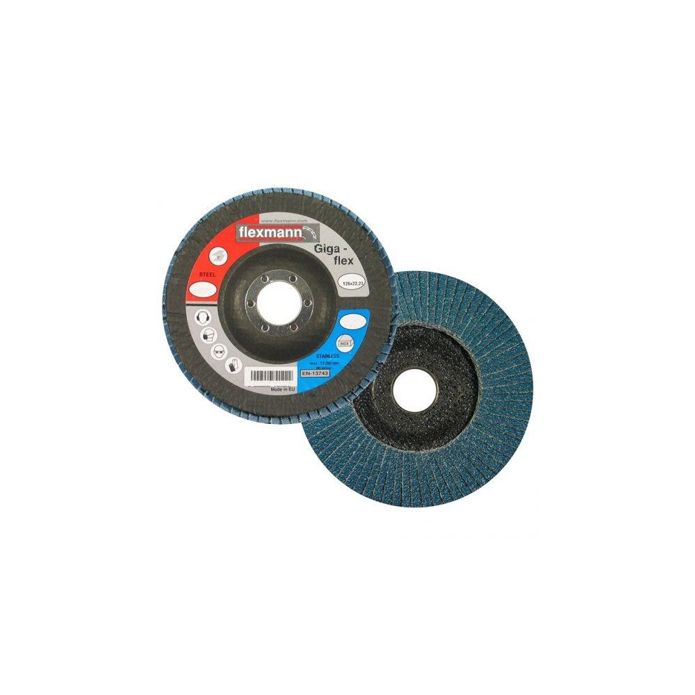 Zestaw 10x tarcza listkowa lamelka Flexmann Giga-glex 125 mm P80 - V-2006_px10 - flexmann - 2