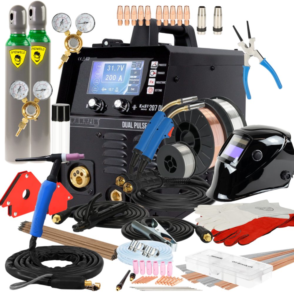 Spawarka Spartus EasyMIG 207 Dual Pulse - zestaw - EASYMIG207DP-PAK-24-3-G - Spartus - 1