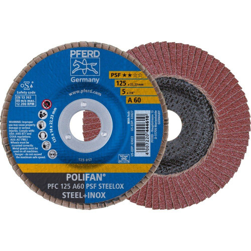 Tarcza listkowa lamelka PFERD PSF Steelox PFC 125 mm P60 - 67746125 - PFERD - 1