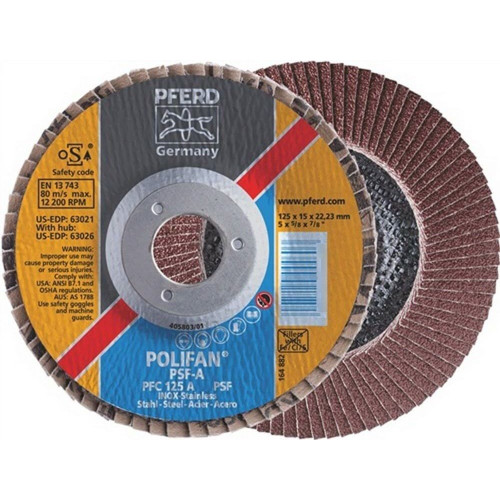 Tarcza listkowa lamelka PFERD PSF-A PFC 125 mm P120 - 67749125 - PFERD - 1