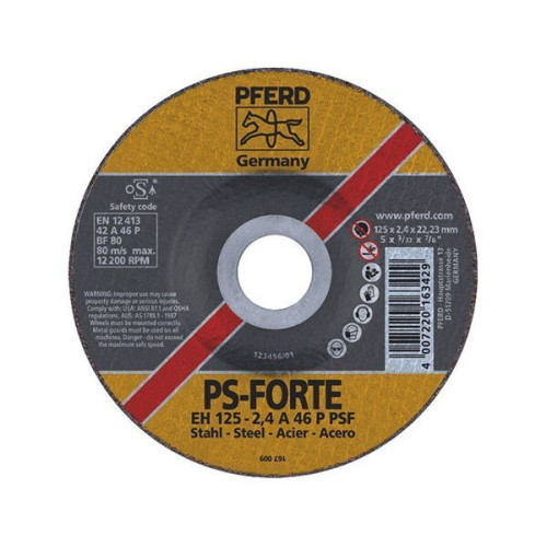 Tarcza do cięcia PFERD PSF Steel EH 125 x 2,4 x 22 - 61720222 - PFERD - 3