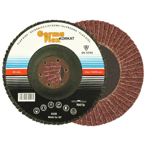 Tarcza listkowa lamelka GermaFlex Korkat 125 mm P80 - KOR 13760 - GermaFlex - 1