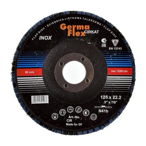 Tarcza listkowa lamelka GermaFlex Cirkat 125 mm P60 - CIR 12906 - GermaFlex - 1