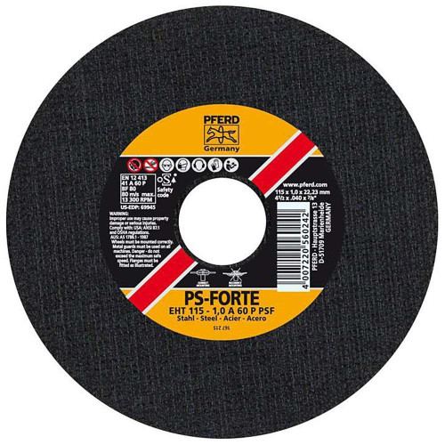Tarcza do cięcia PFERD PSF Steel EHT 115 x 1,0 x 22 - 61730010 - PFERD - 3