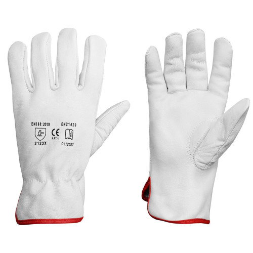 Rękawice robocze typ "Driver" / skóra licowa / Fixtools WorkMate - FIX-0015-G - FIXTOOLS - 1