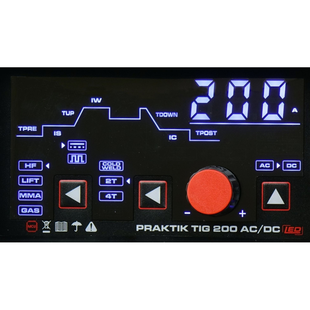 Spawarka Ideal Praktik TIG 200 AC/DC LED - zestaw - PTIG200ACLED-G - Ideal - 8