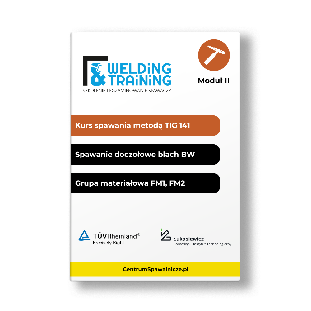 Kurs spawalniczy TIG 141 / spawanie doczołowe blach (BW) / FM1, FM2 / Welding & Training - TIG-141-BW_B-FM1_2 - Welding Training