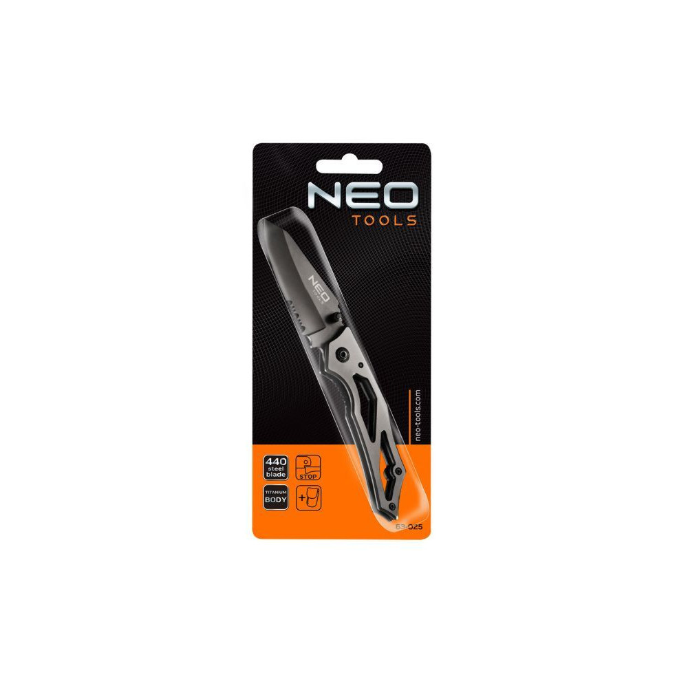 Nóż składany z blokadą, tytanowy uchwyt Neo Tools - 63-025 - NEO Tools - 2
