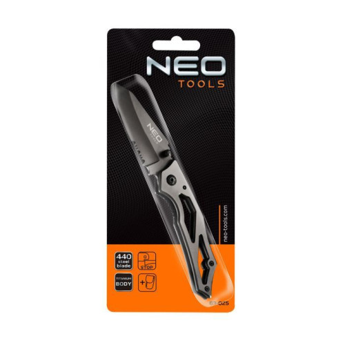 Nóż składany z blokadą, tytanowy uchwyt Neo Tools - 63-025 - NEO Tools - 2