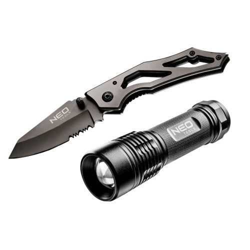 Zestaw survivalowy latarka + nóż składany Neo Tools - 63-032 - NEO Tools - 1