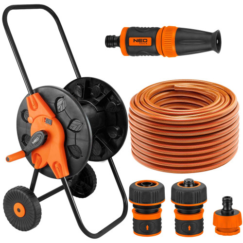 Zestaw ogrodowy 1/2":  wózek + wąż 50 m + zraszacz Neo Tools - 15-793_px - NEO Tools - 1