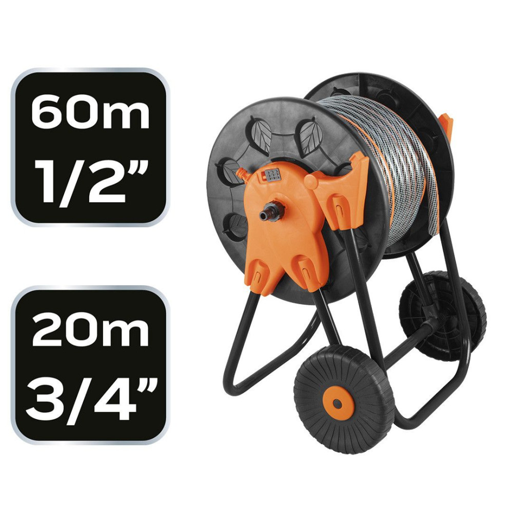 Zestaw ogrodowy 1/2":  wózek + wąż 50 m + zraszacz Neo Tools - 15-793_px - NEO Tools - 15