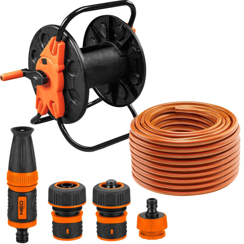 Zestaw ogrodowy 1/2":  stojak + wąż 50 m + zraszacz Neo Tools - 15-791_px - NEO Tools - 1