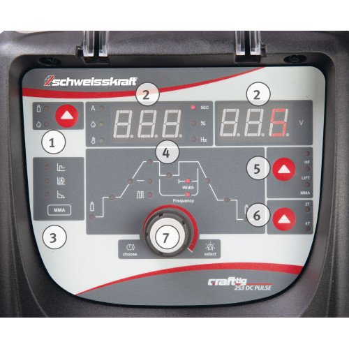 Spawarka Schweisskraft Craft-TIG 253 DC Pulse - zestaw - 1074253-G - Schweisskraft - 6