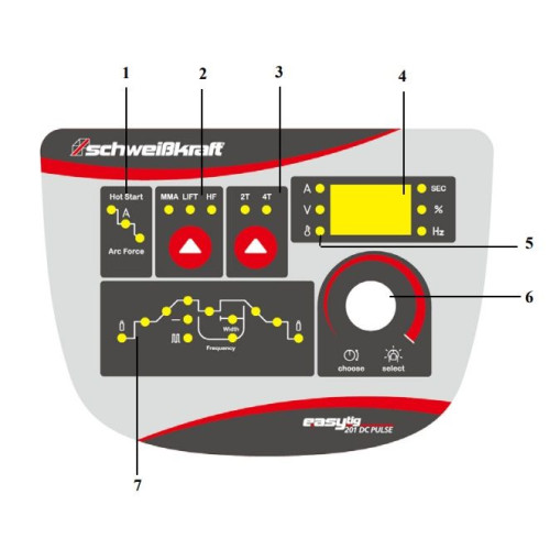 Spawarka Schweisskraft Easy-TIG 201 DC Pulse - zestaw - 1074020-G - Schweisskraft - 5