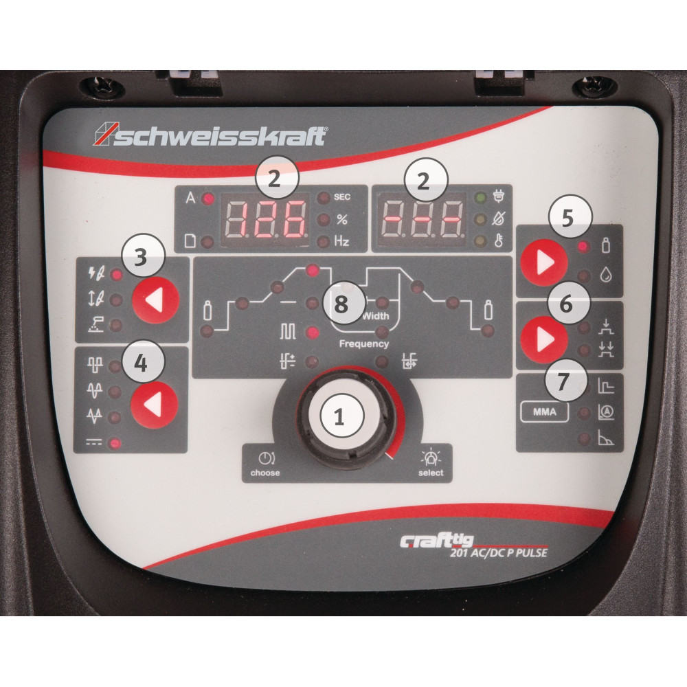 Spawarka Schweisskraft Craft-TIG 201 AC/DC P Pulse - zestaw - 1074202-G - Schweisskraft - 2