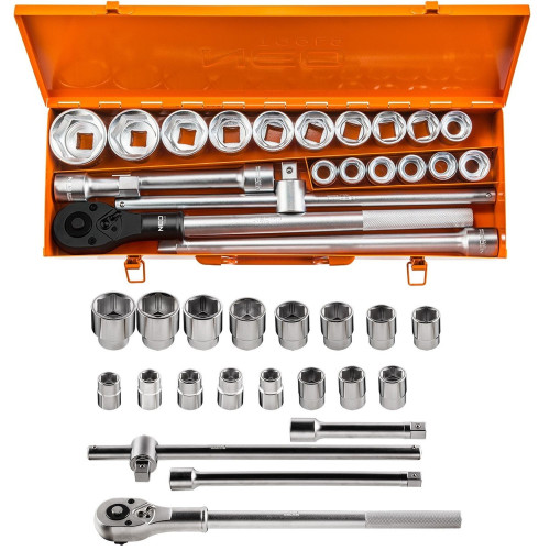 Zestaw kluczy nasadowych 3/4" CrV 21 el. Neo Tools - 08-061 - NEO Tools - 1