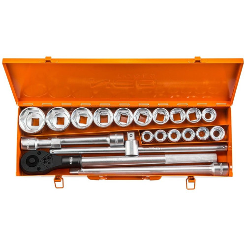 Zestaw kluczy nasadowych 3/4" CrV 21 el. Neo Tools - 08-061 - NEO Tools - 1 2