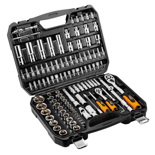 Zestaw kluczy nasadowych 1/2" 1/4" CrV 111 el. Neo Tools - 08-910 - NEO Tools - 1 2