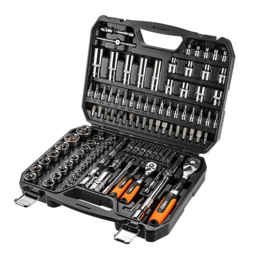 Zestaw kluczy nasadowych 1/2" 1/4" CrV 111 el. Neo Tools - 08-910 - NEO Tools - 4