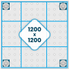 Stół spawalniczy GPPH PLUS INOX 1200x1200x200 mm - INOX_PLUS_120x120 - GPPH - 21