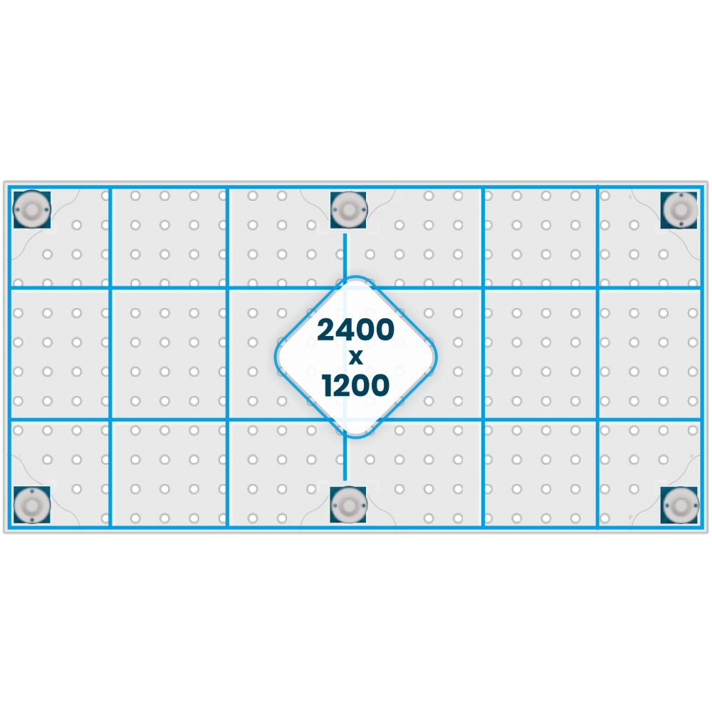 Stół spawalniczy GPPH PLUS INOX 2400x1200x200 mm - INOX_PLUS_240x120 - GPPH - 21