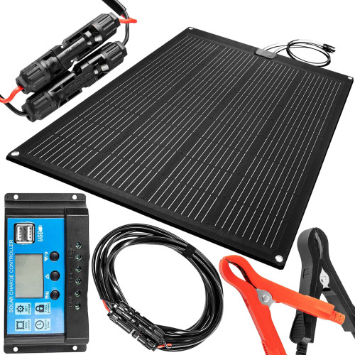 Zestaw fotowoltaiczny 100 W, panel z kontrolerem Neo Tools - 90-143_pakiet1 - NEO Tools - 1