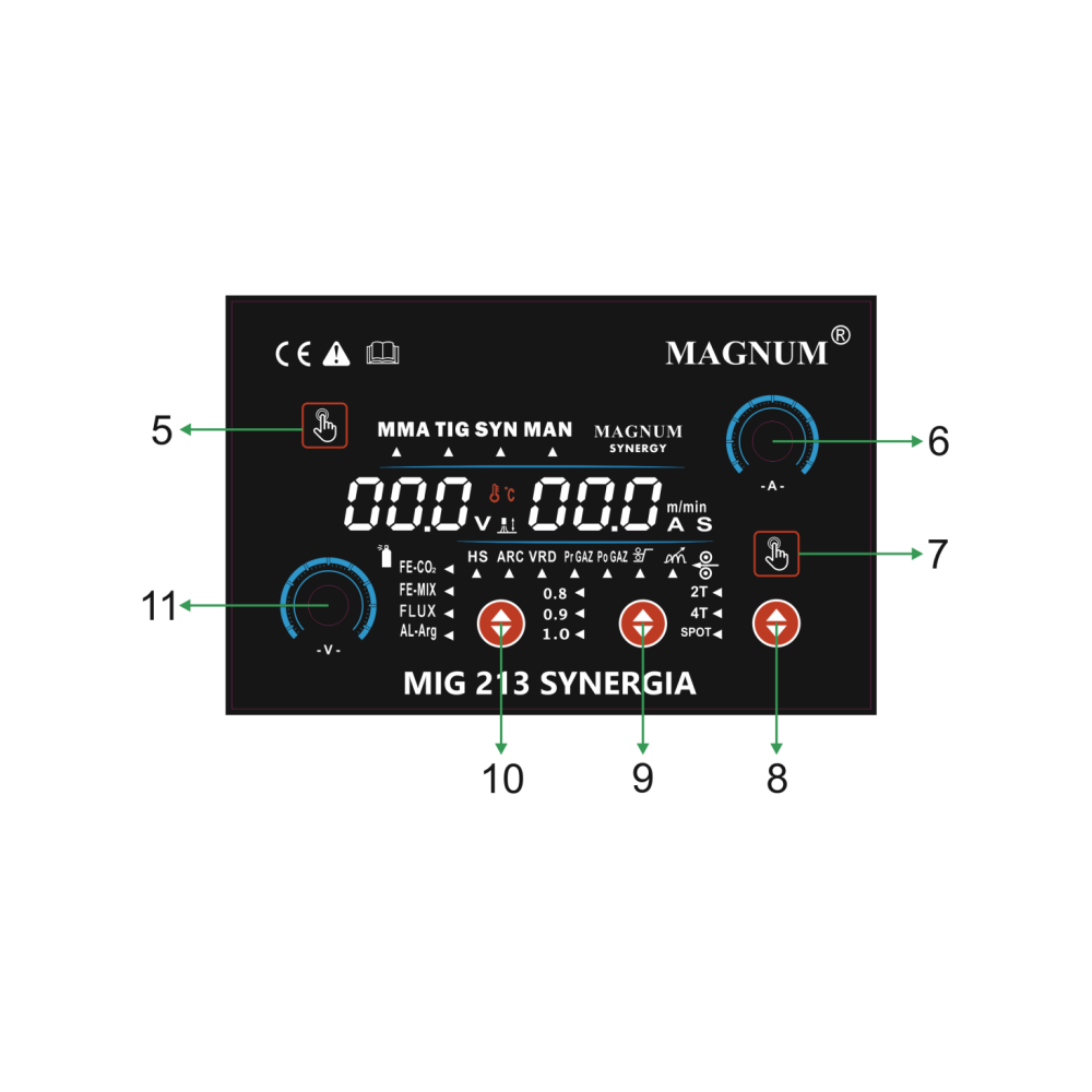 Spawarka Magnum MIG 213 Synergia - zestaw - U MI 213 SYN-G - Magnum - 10