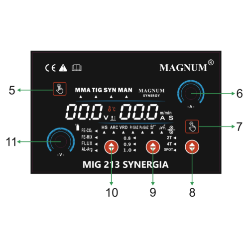 Spawarka Magnum MIG 213 Synergia - zestaw - U MI 213 SYN-G - Magnum - 10