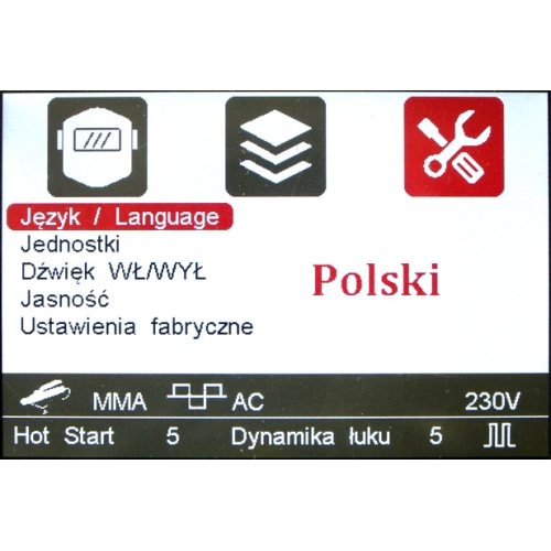 Spawarka Ideal Expert TIG 220 AC/DC Pulse LCD - zestaw - EXTIG220ACLCD-G - Ideal - 9