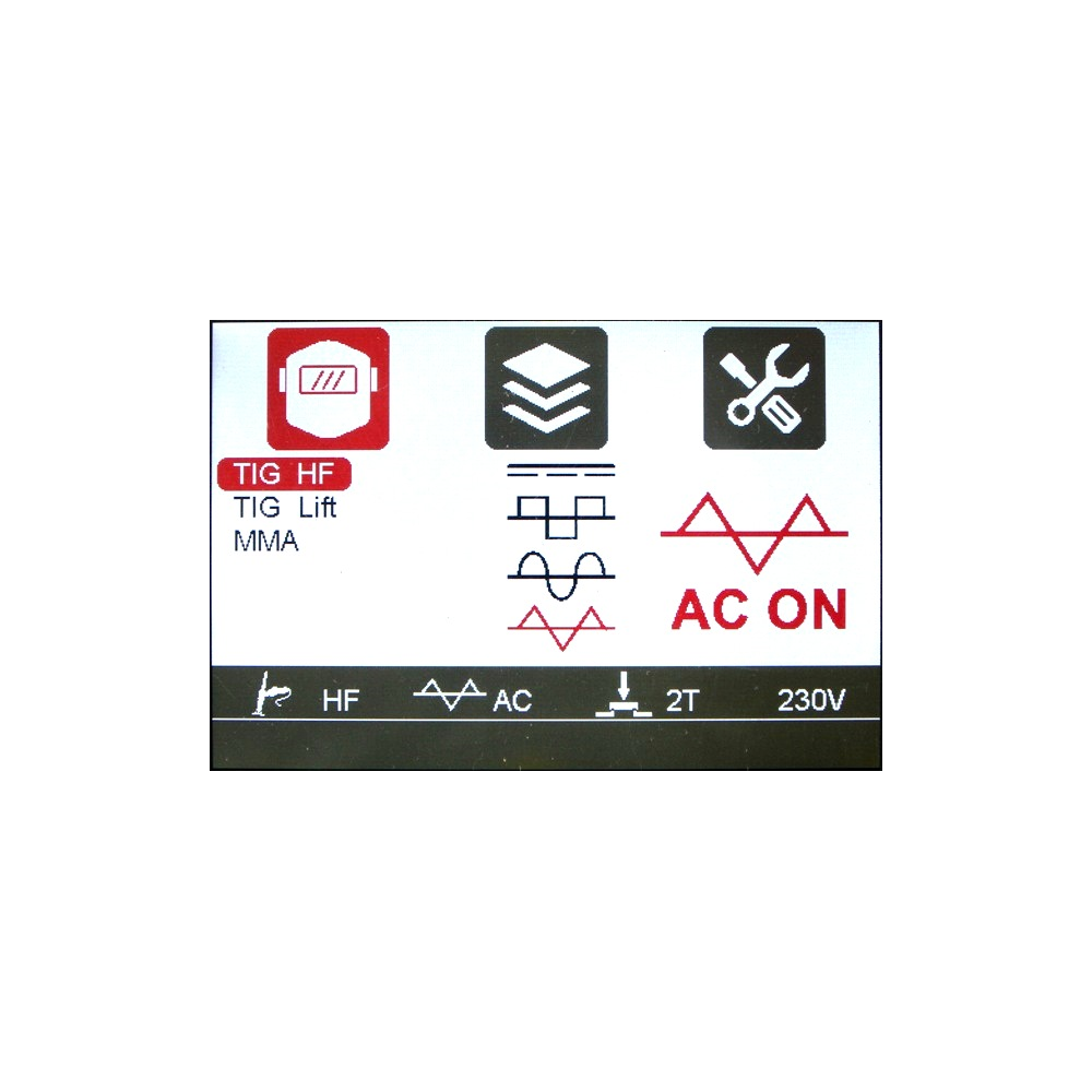 Spawarka Ideal Expert TIG 220 AC/DC Pulse LCD - zestaw - EXTIG220ACLCD-G - Ideal - 10