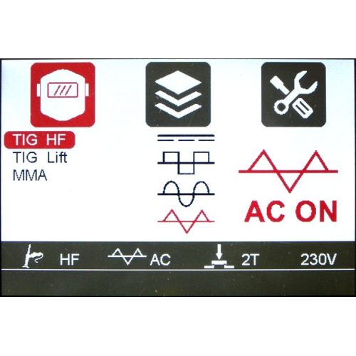 Spawarka Ideal Expert TIG 220 AC/DC Pulse LCD - zestaw - EXTIG220ACLCD-G - Ideal - 10