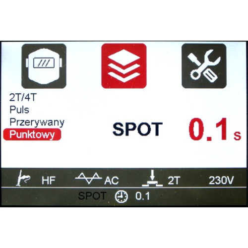 Spawarka Ideal Expert TIG 220 AC/DC Pulse LCD - zestaw - EXTIG220ACLCD-G - Ideal - 12
