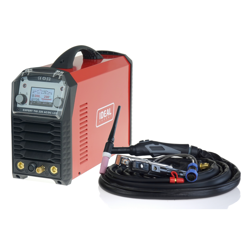 Spawarka Ideal Expert TIG 220 AC/DC Pulse LCD - zestaw - EXTIG220ACLCD-G - Ideal - 4