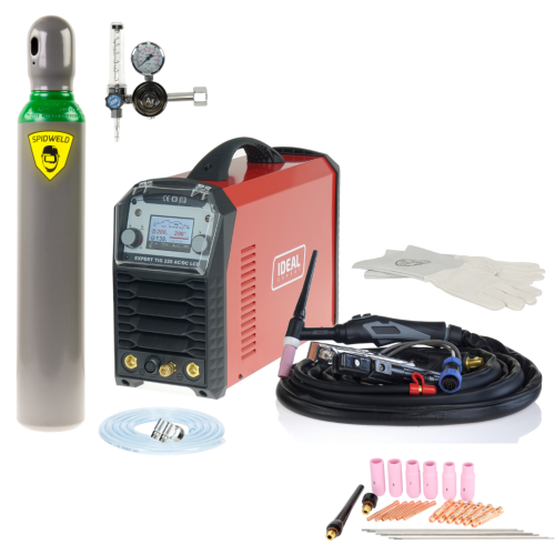 Spawarka Ideal Expert TIG 220 AC/DC Pulse LCD - zestaw - EXTIG220ACLCD-G - Ideal - 3