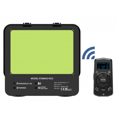 Przyłbica spawalnicza Ideal APS-P33M-RC2 FS1-Flip z pilotem Bluetooth - APS-P33M-R-FS1-G - Ideal - 25
