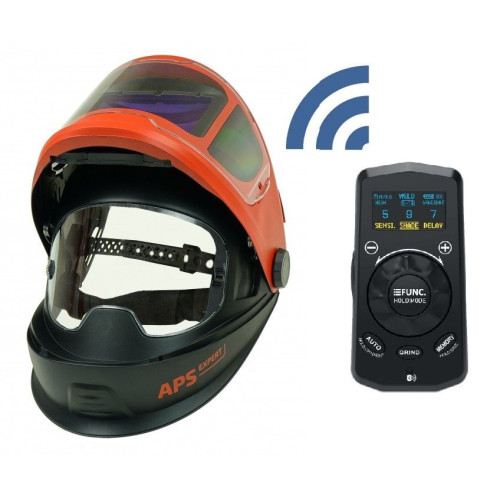 Przyłbica spawalnicza Ideal APS-P33M-RC2 FS1-Flip z pilotem Bluetooth - APS-P33M-R-FS1-G - Ideal - 12