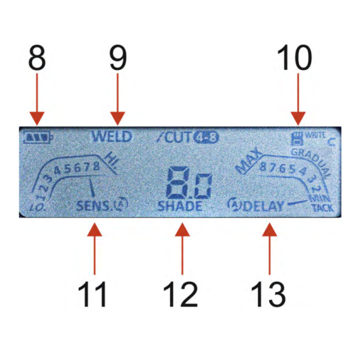 Przyłbica spawalnicza samościemniająca Magnum FS8 Flip-Up LCD - POS-T FS8 UCH - Magnum - 4