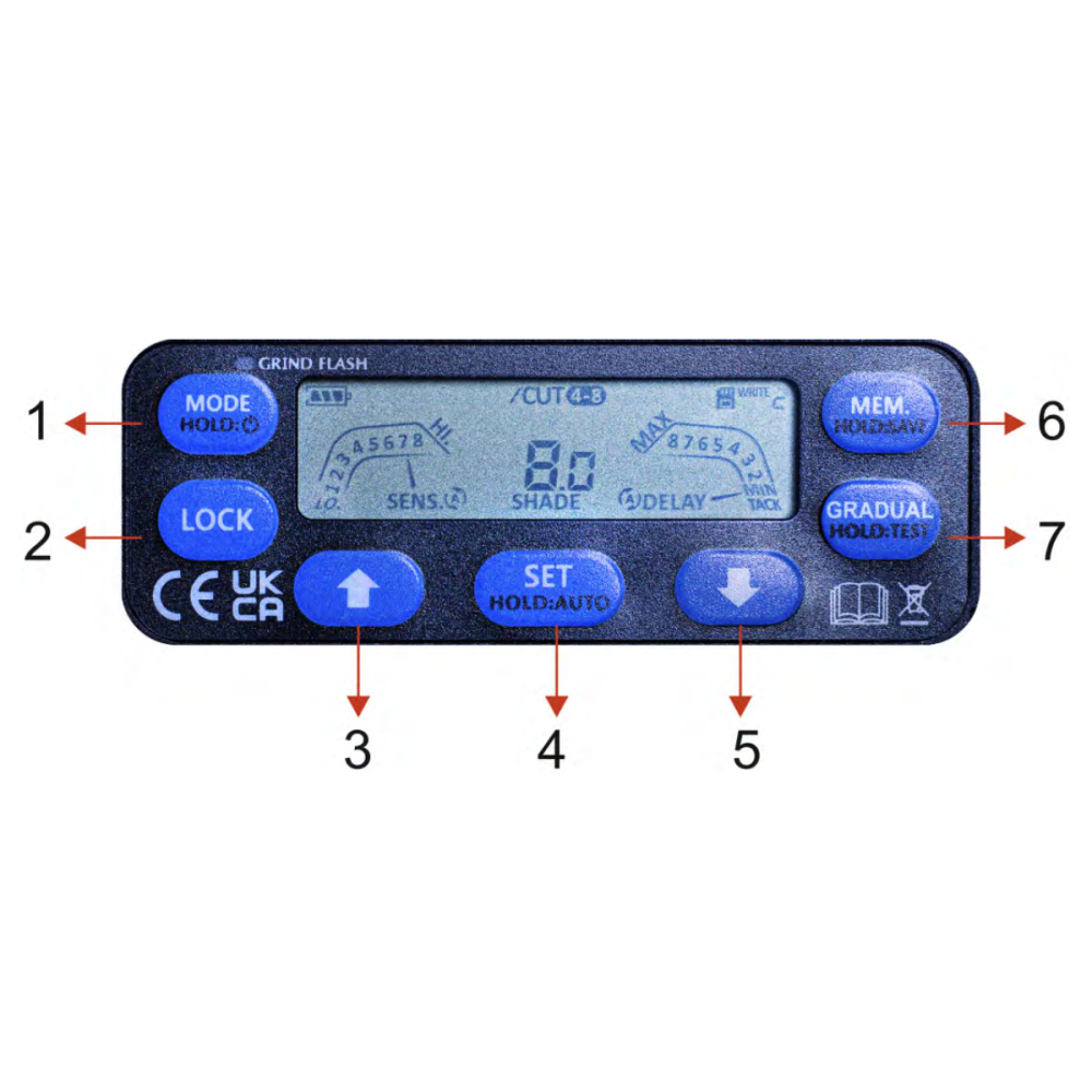 Przyłbica spawalnicza samościemniająca Magnum FS8 Flip-Up LCD - POS-T FS8 UCH - Magnum - 3