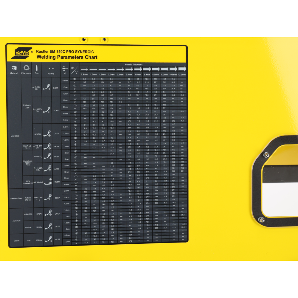 Spawarka ESAB Rustler EM 350C PRO Synergic - zestaw - 0448350882-G - ESAB - 18