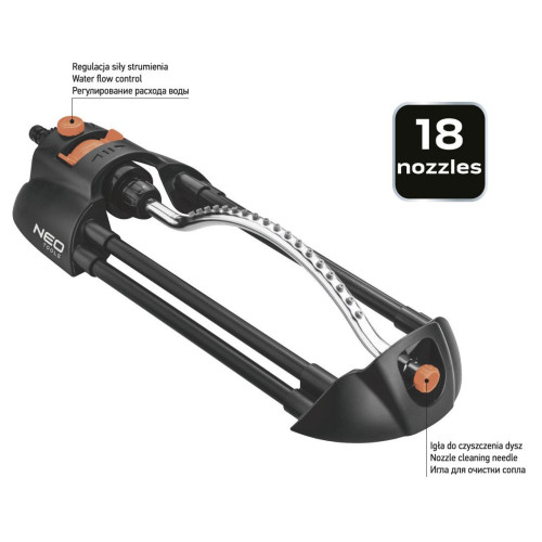 Zraszacz ogrodowy oscylacyjny 18 dysz Neo Tools - zestaw - 15-771 - NEO Tools - 4